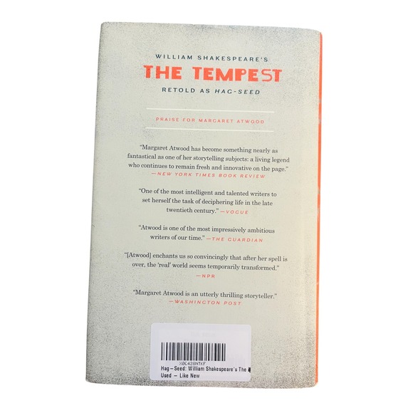 Hag-Seed Margaret Atwood Retelling of‎ Shakespeare's The Tempest Novel - Picture 4 of 4
